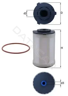 Топливный фильтр KNECHT/MAHLE KX655D