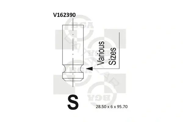 Впускной клапан BGA V162390