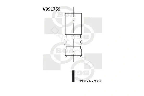 Впускной клапан BGA V991759