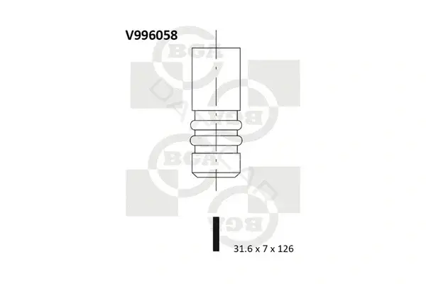 Выпускной клапан BGA V996058