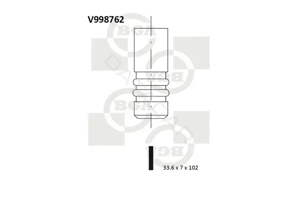 Впускной клапан BGA V998762