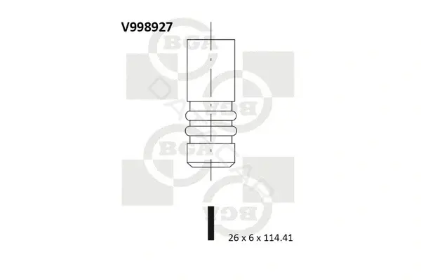 Выпускной клапан BGA V998927