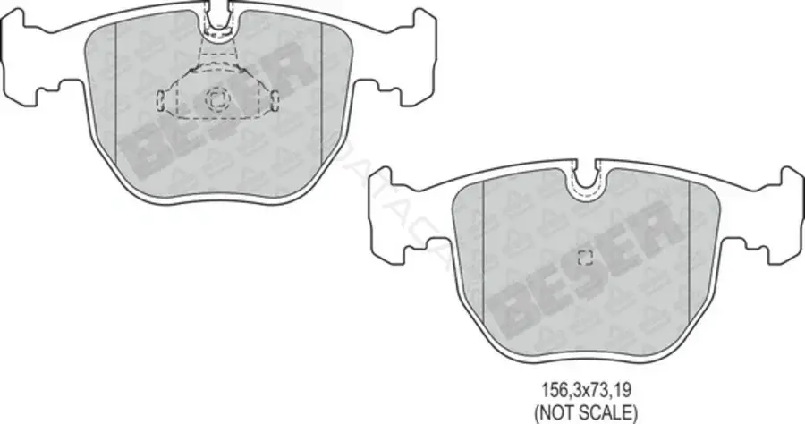 Тормозные колодки BESER 3881