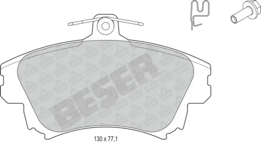 Тормозные колодки BESER 4059