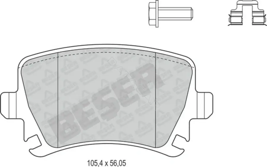 Тормозные колодки BESER 3905