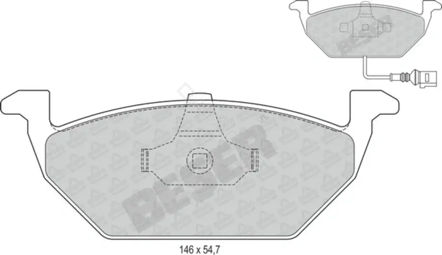 Тормозные колодки BESER 3782