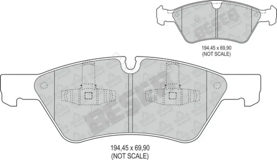 Тормозные колодки BESER 4210