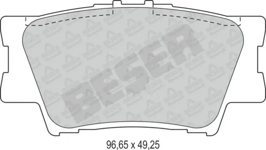 Тормозные колодки BESER 3949