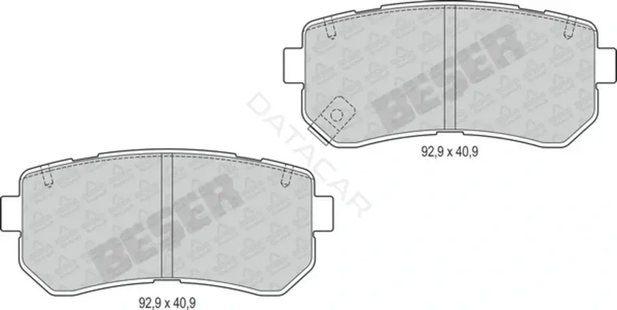 Тормозные колодки BESER 3980