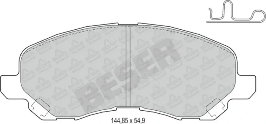 Тормозные колодки BESER 3955
