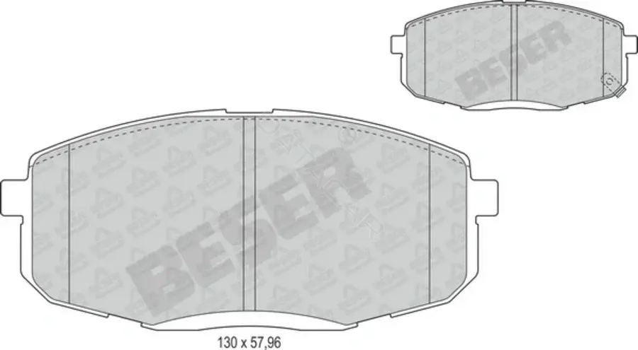 Тормозные колодки BESER 4028