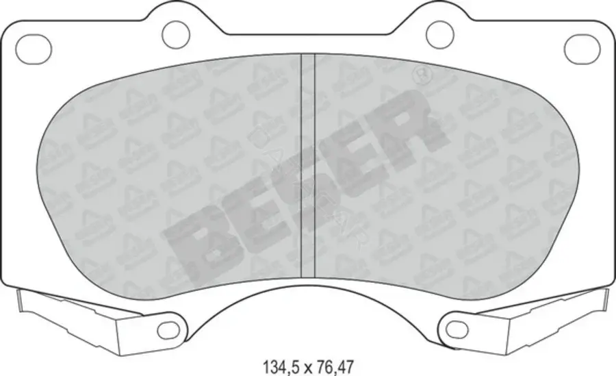 Тормозные колодки BESER 3891