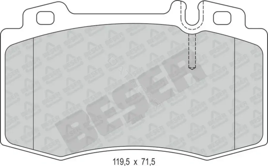 Тормозные колодки BESER 4102