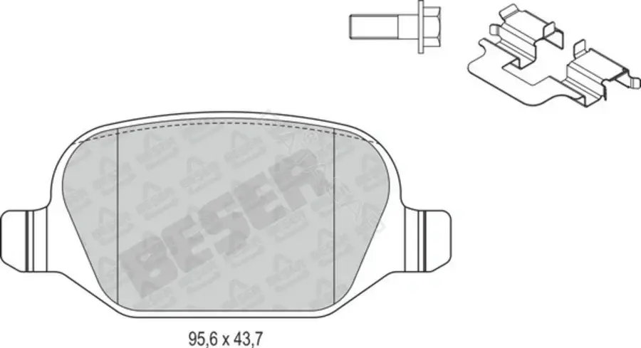 Тормозные колодки BESER 4123