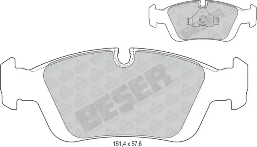 Тормозные колодки BESER 3563