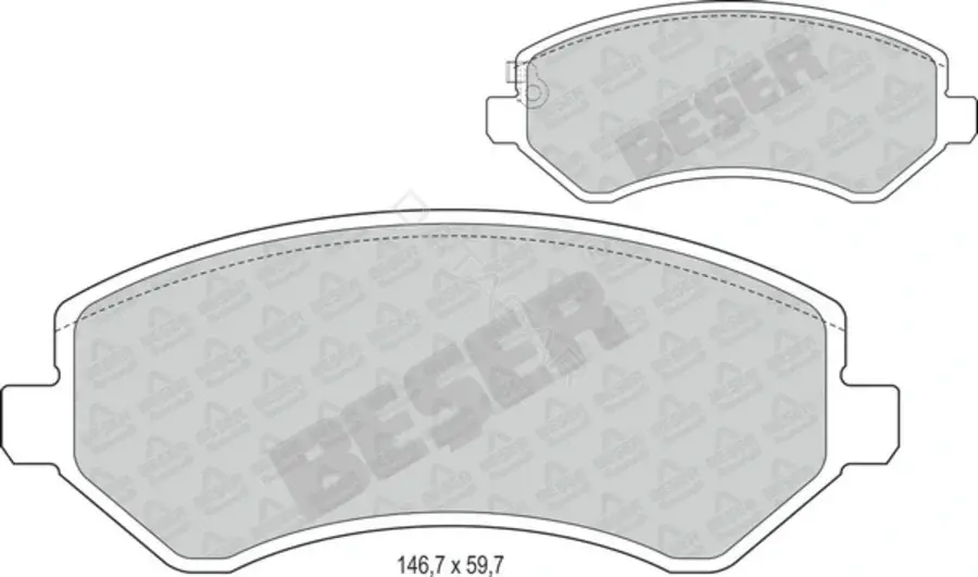 Тормозные колодки BESER 4012