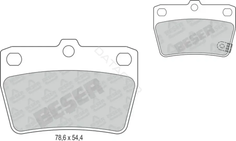 Тормозные колодки BESER 4153