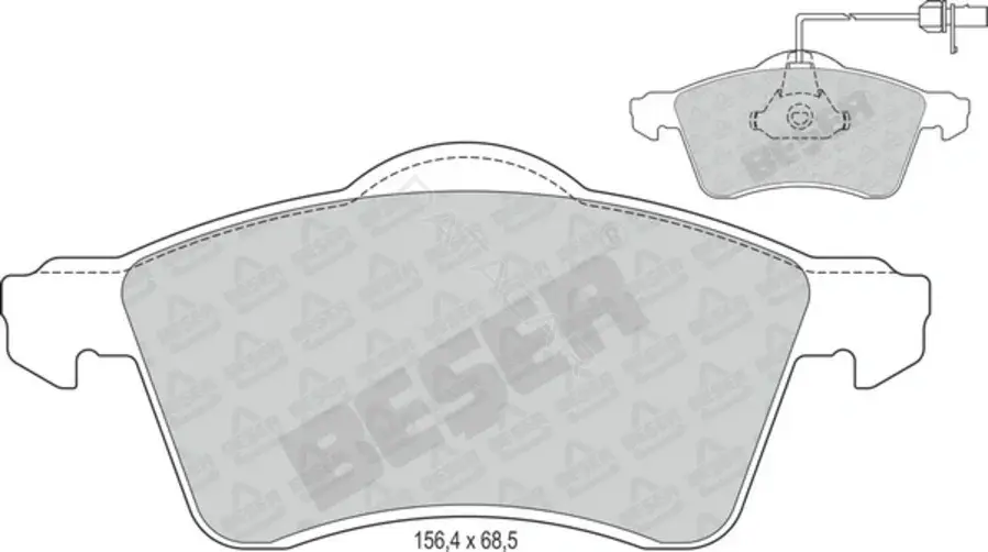 Тормозные колодки BESER 3794