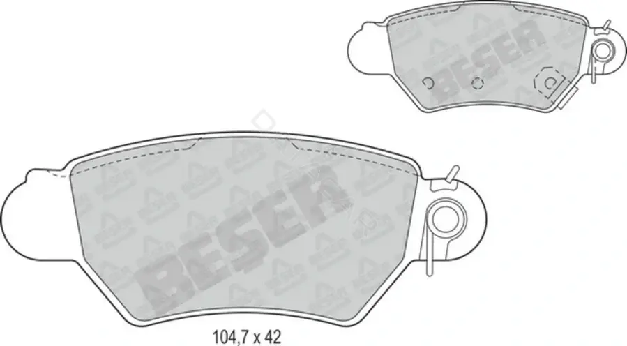 Тормозные колодки BESER 3763
