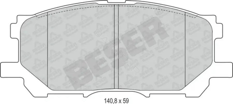 Тормозные колодки BESER 4105