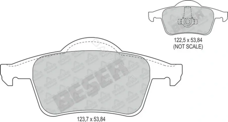 Тормозные колодки BESER 3918