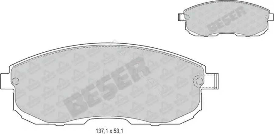 Тормозные колодки BESER 3699