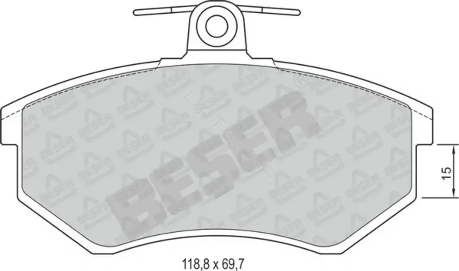 Тормозные колодки BESER 3650