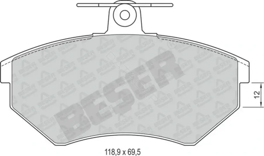 Тормозные колодки BESER 3551