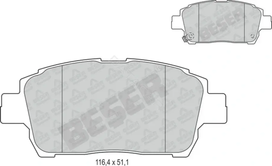 Тормозные колодки BESER 3769