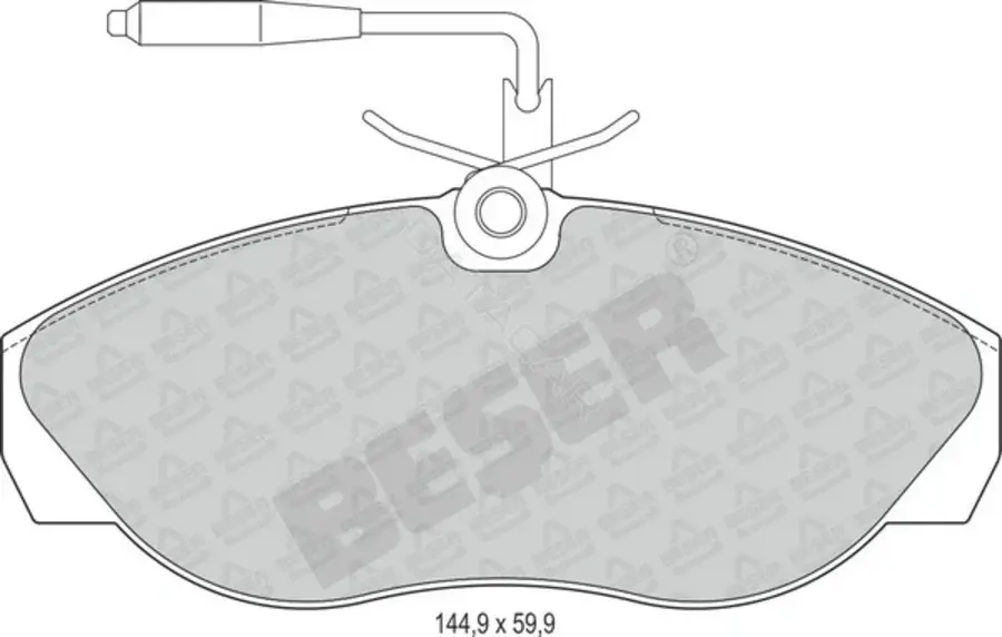 Тормозные колодки BESER 3595