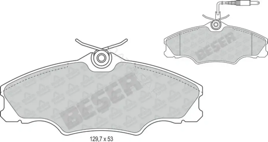 Тормозные колодки BESER 3750