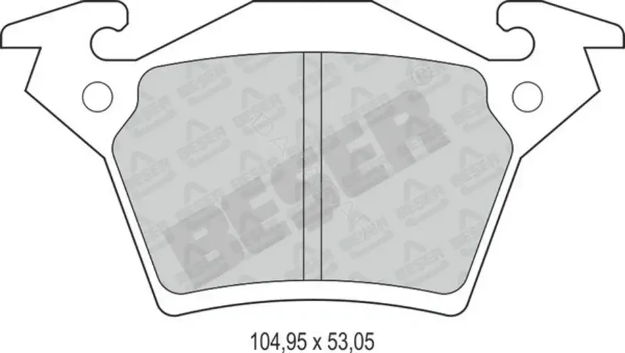 Тормозные колодки BESER 3861