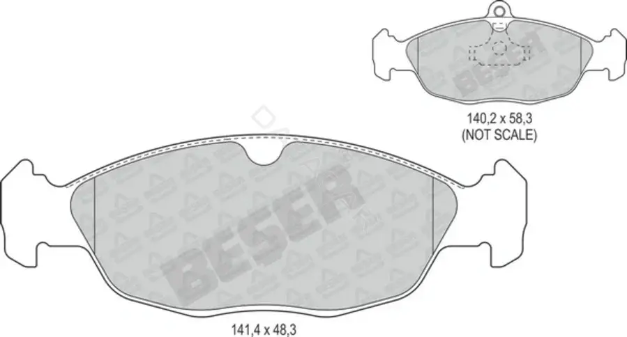 Тормозные колодки BESER 3623