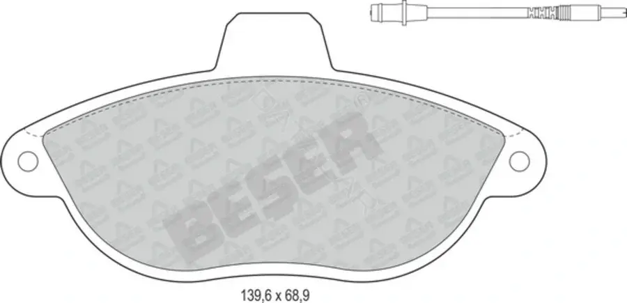 Тормозные колодки BESER 3799
