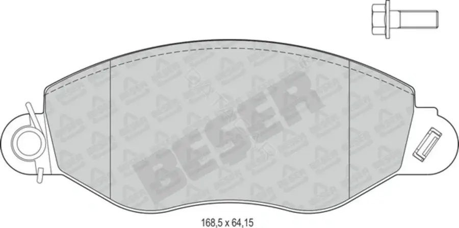 Тормозные колодки BESER 3921