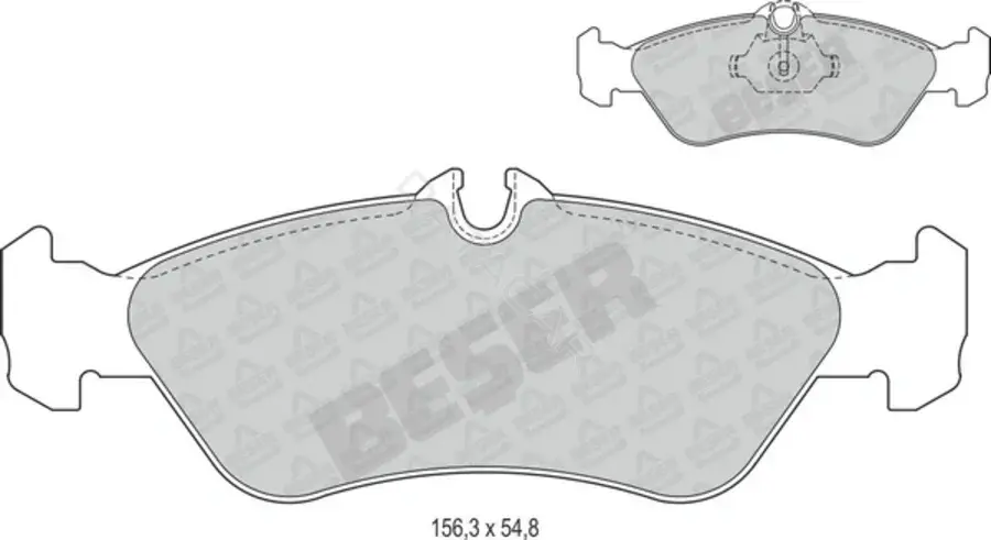 Тормозные колодки BESER 3670