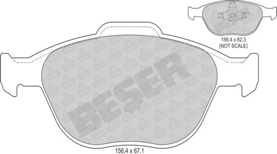 Тормозные колодки BESER 3801
