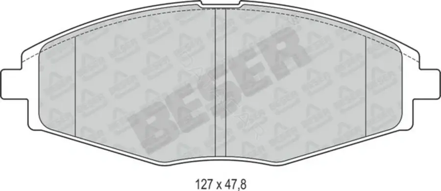 Тормозные колодки BESER 3744