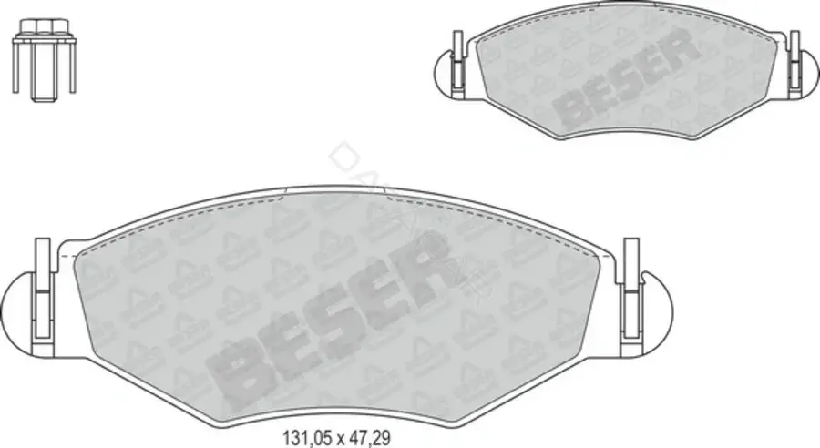 Тормозные колодки BESER 3938