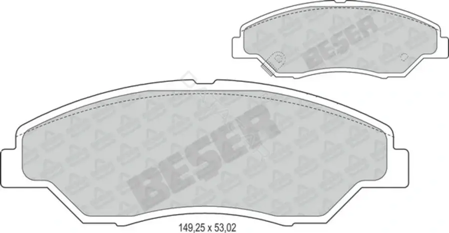 Тормозные колодки BESER 4009
