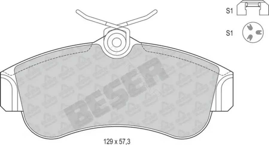 Тормозные колодки BESER 3562