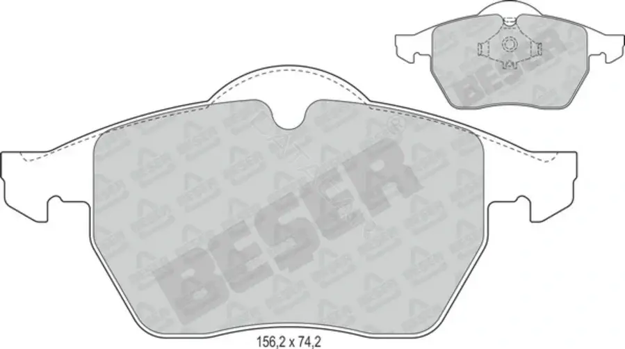 Тормозные колодки BESER 3506