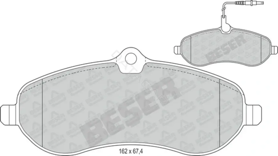 Тормозные колодки BESER 3972