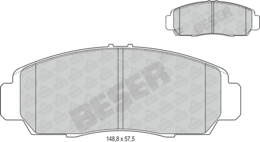Тормозные колодки BESER 4109