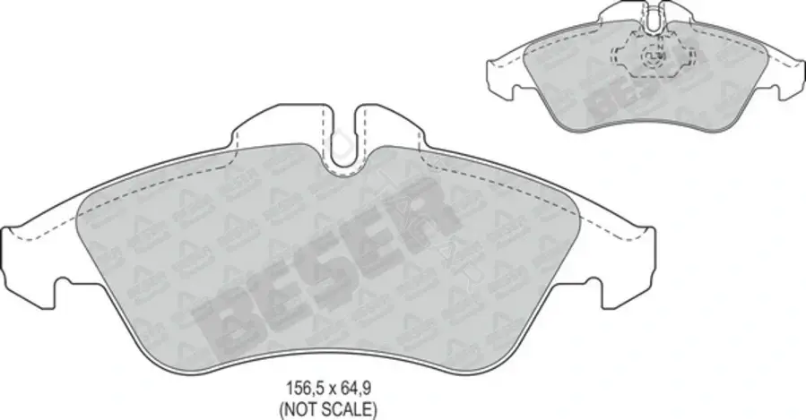 Тормозные колодки BESER 3567