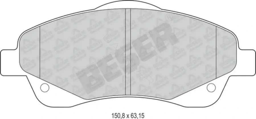 Тормозные колодки BESER 3890
