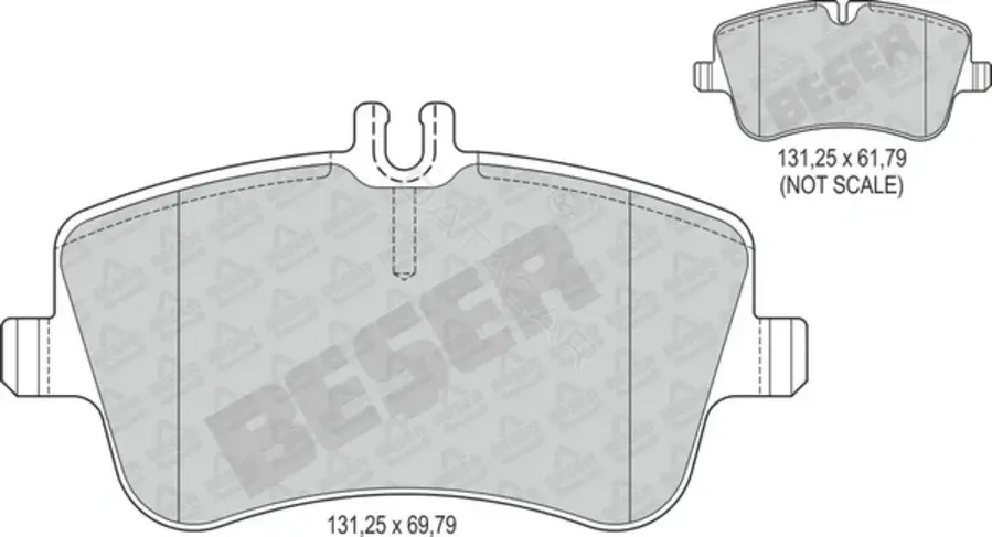 Тормозные колодки BESER 3836