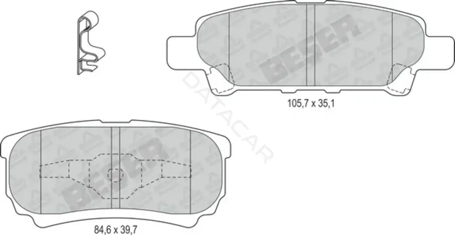 Тормозные колодки BESER 4106