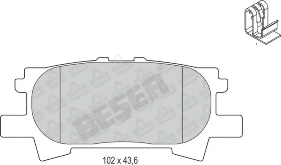 Тормозные колодки BESER 4111