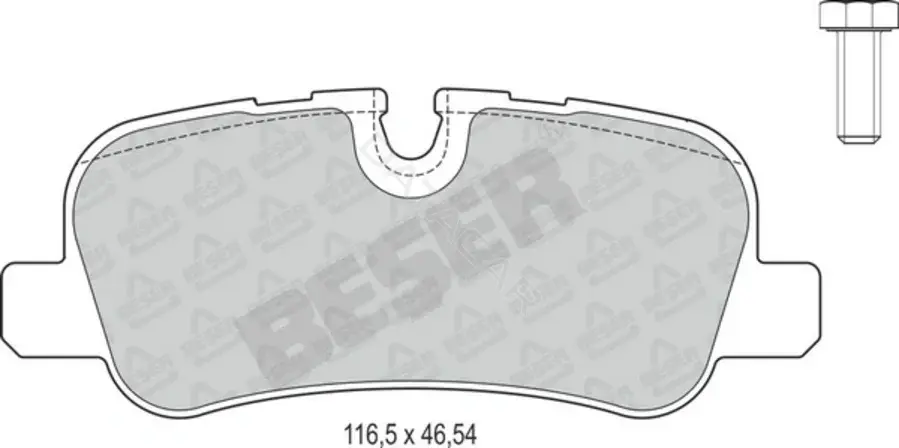 Тормозные колодки BESER 3944